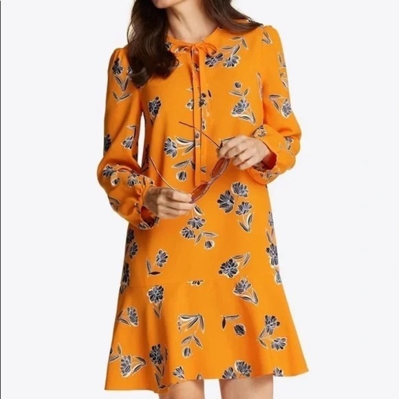 Draper James Rosanne Shift Dress Marigold Floral - Picture 1 of 6